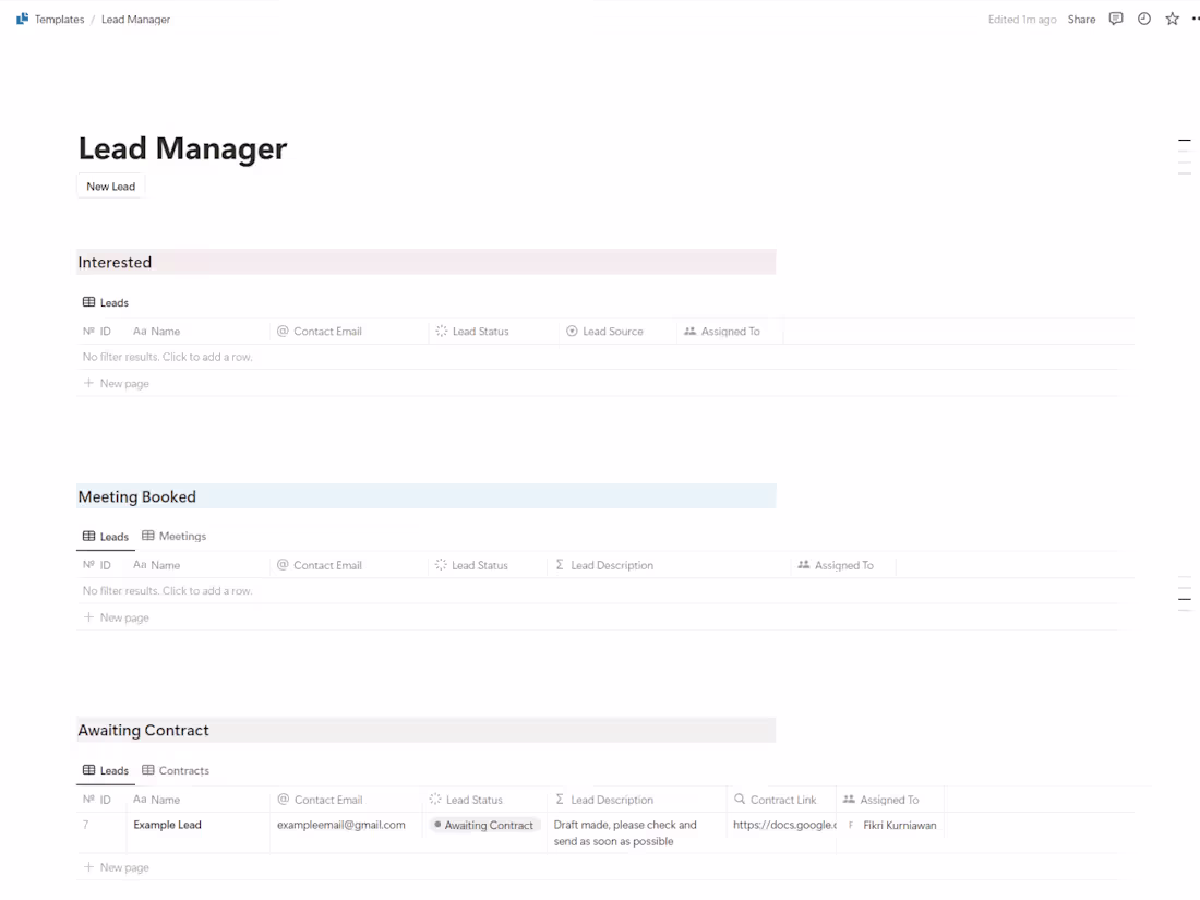 Cover image for Automated Lead Manager
