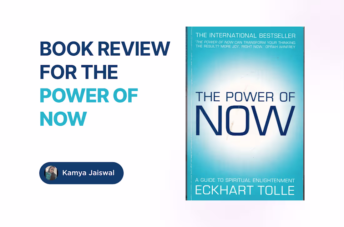 Cover image for Book Review for THE POWER OF NOW