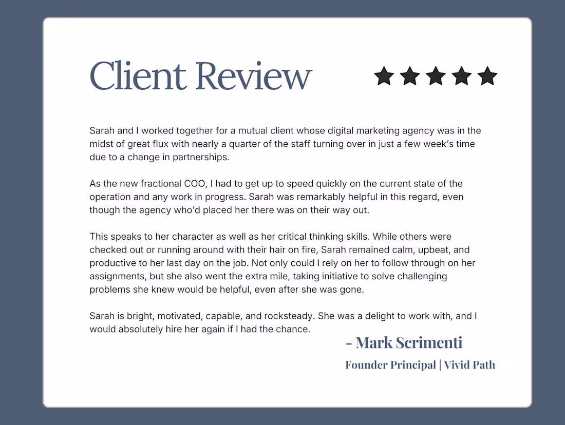 Cover image for Senior Project Manager