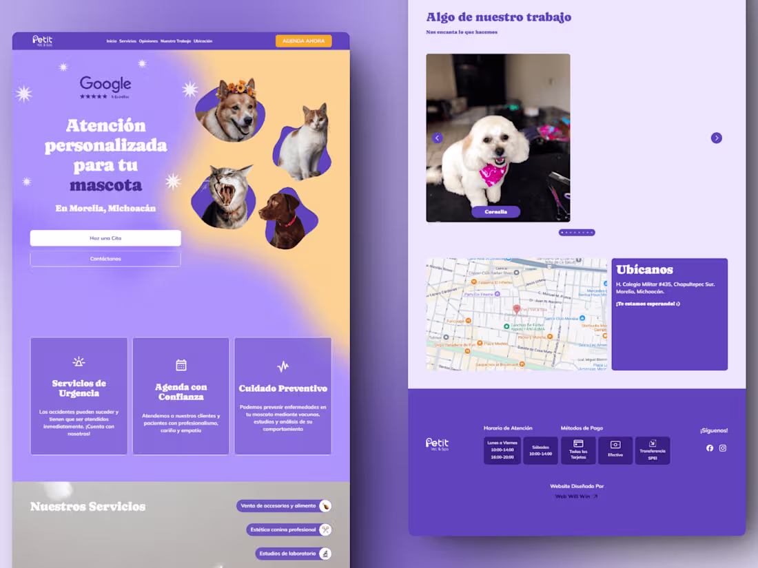 Cover image for Petit Vet Spa - Website for a Vet 