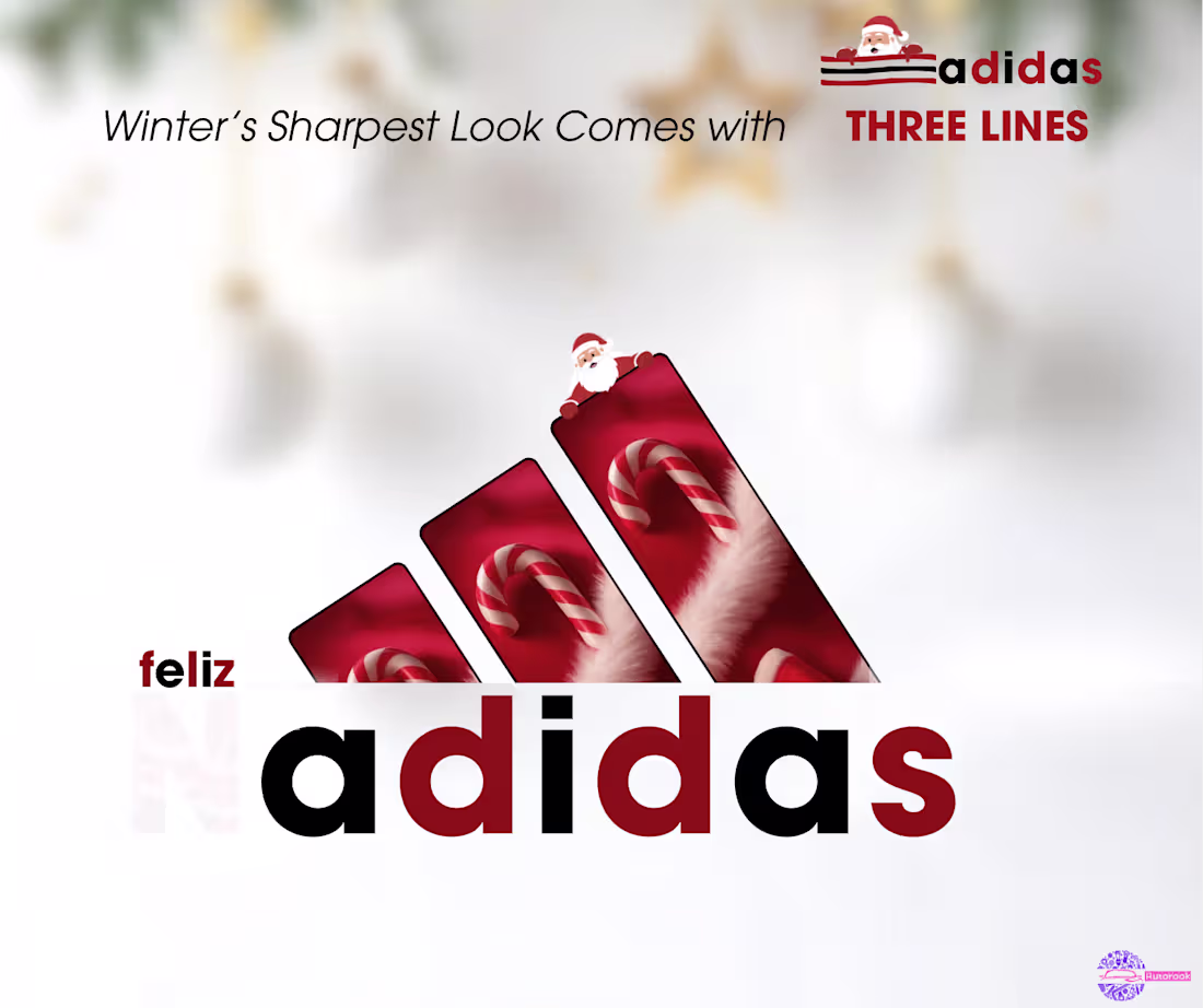 Cover image for Christmas brand design for Adidas