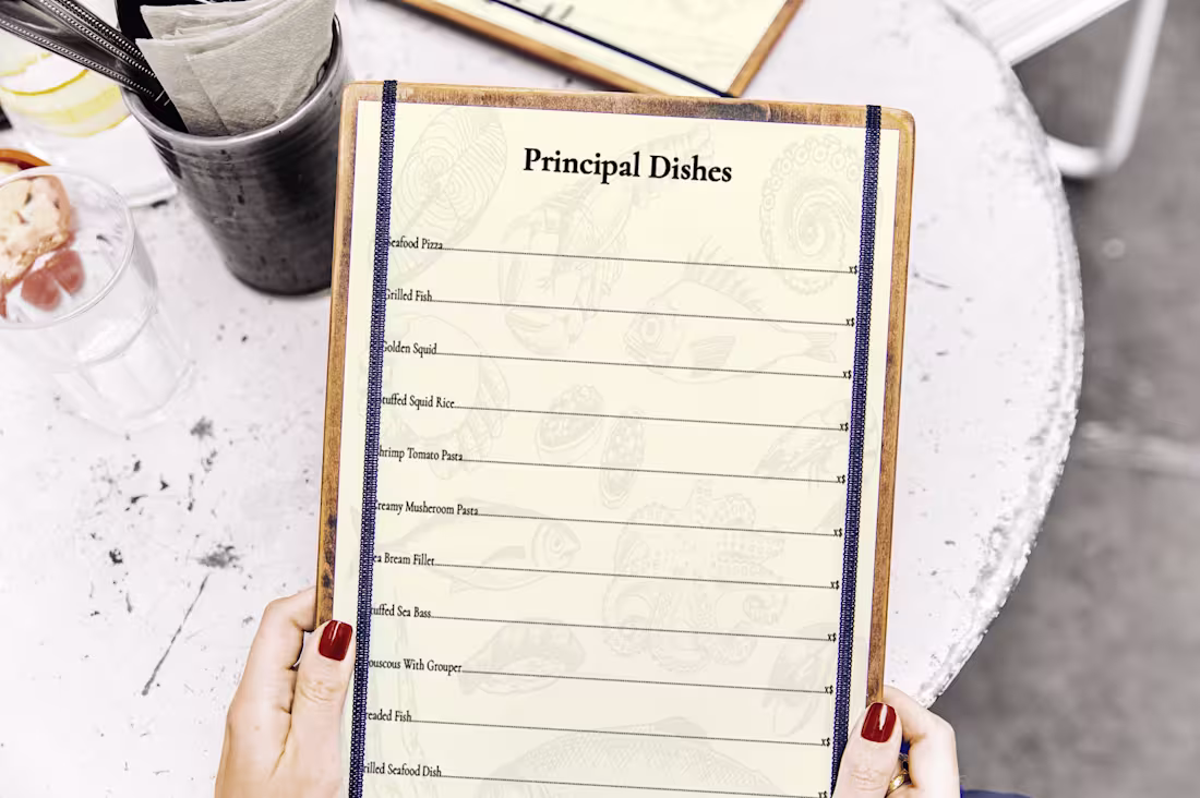 Cover image for This menu design was created