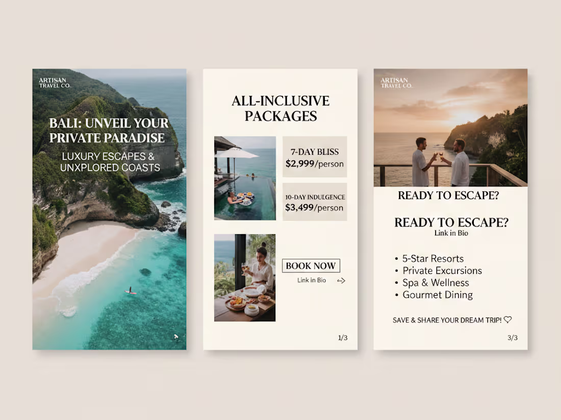 Cover image for Travel & Hospitality Carousel Design