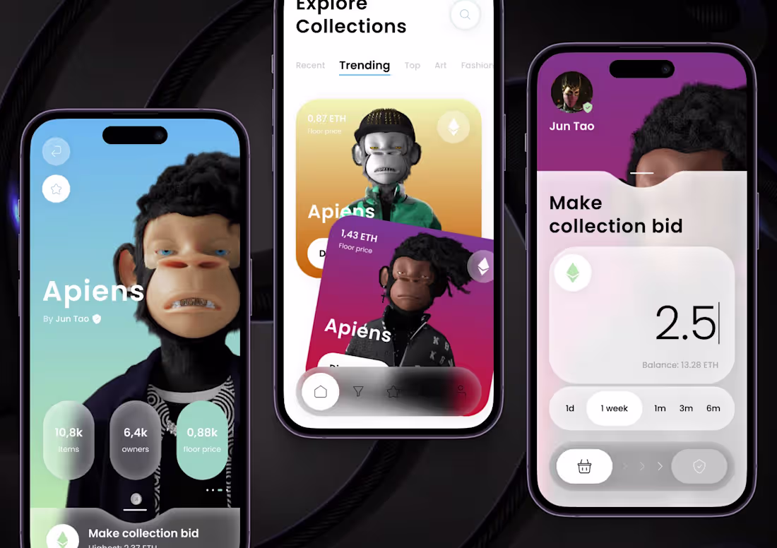 Cover image for UX/UI design mobile app on a turnkey basis