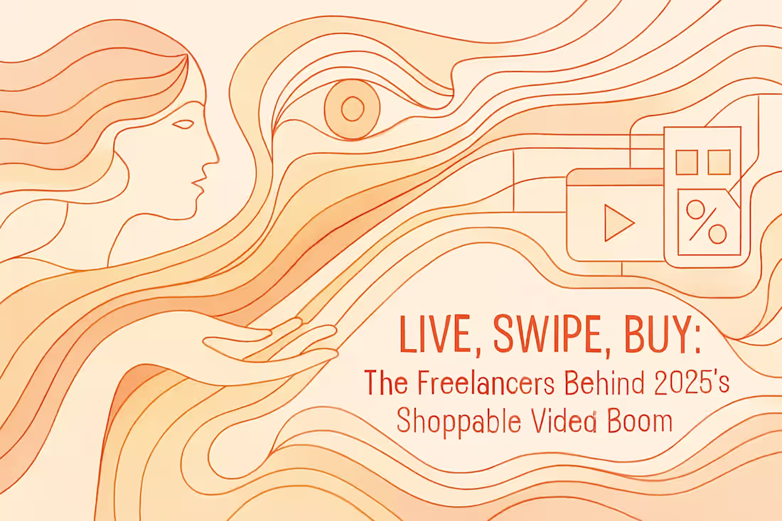 Cover image for Live, Swipe, Buy: The Freelancers Behind 2025's Shoppable Video Boom