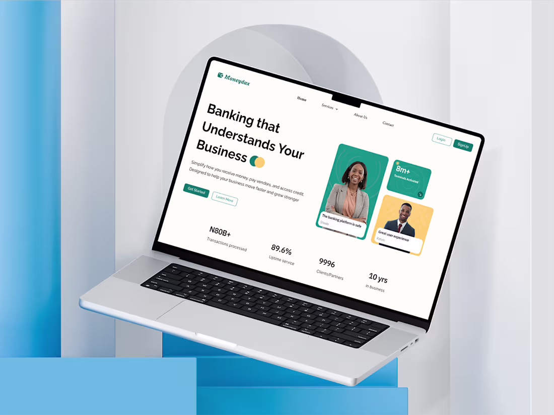 Cover image for Fintech Hero Section