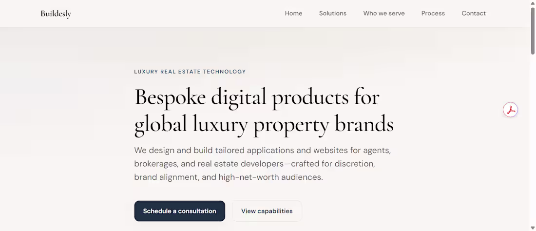 Cover image for Luxury real estate technology