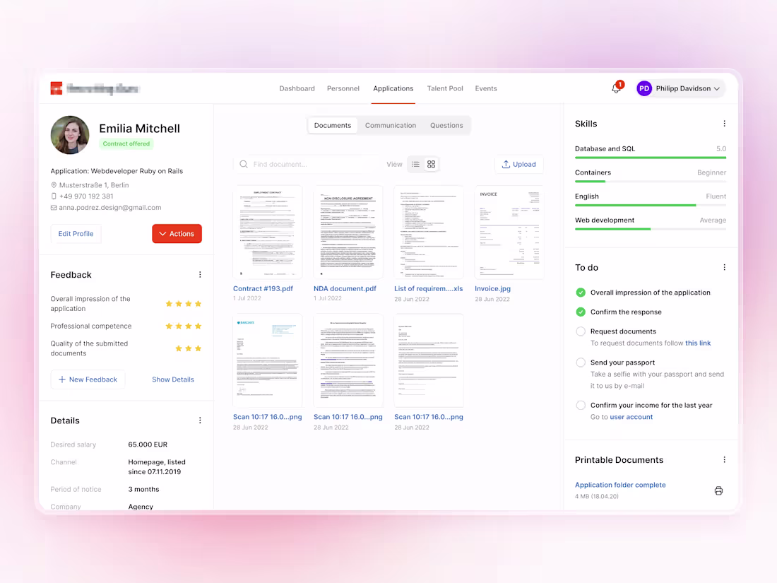 Cover image for Web Application for the HR