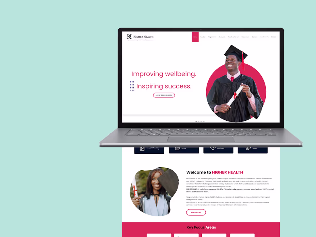 Cover image for Higher leaning institution website for