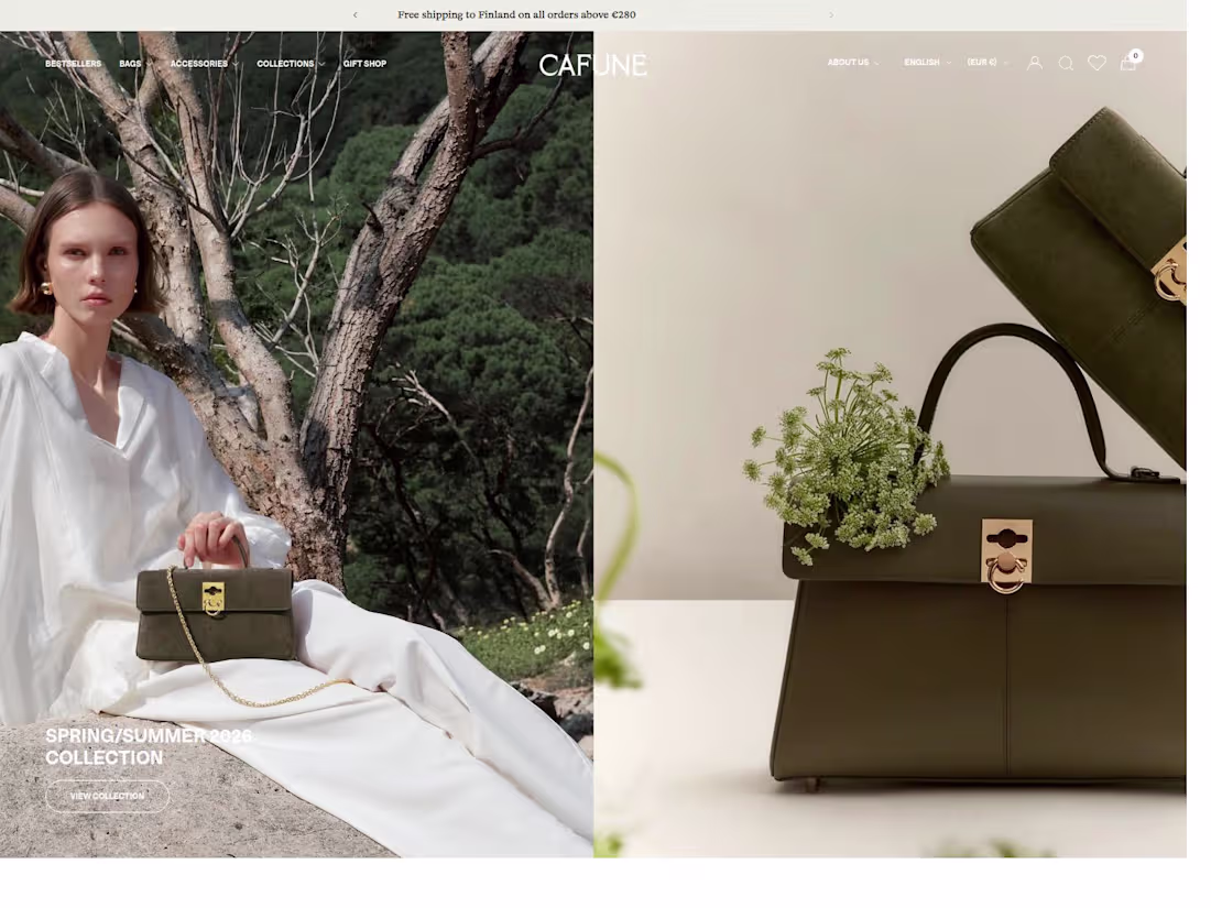 Cover image for Shopify & Framer - Cafune – Shopify E-commerce Store