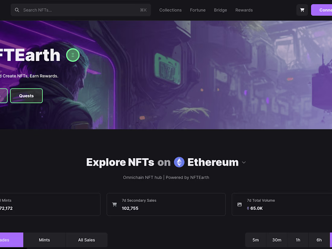 Cover image for NFTEarth | Omnichain NFT Hub