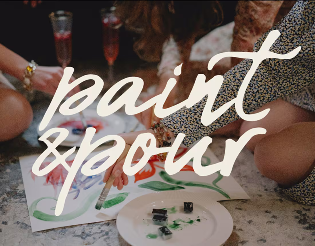 Cover image for painting and drinking bar brand identity :: Behance