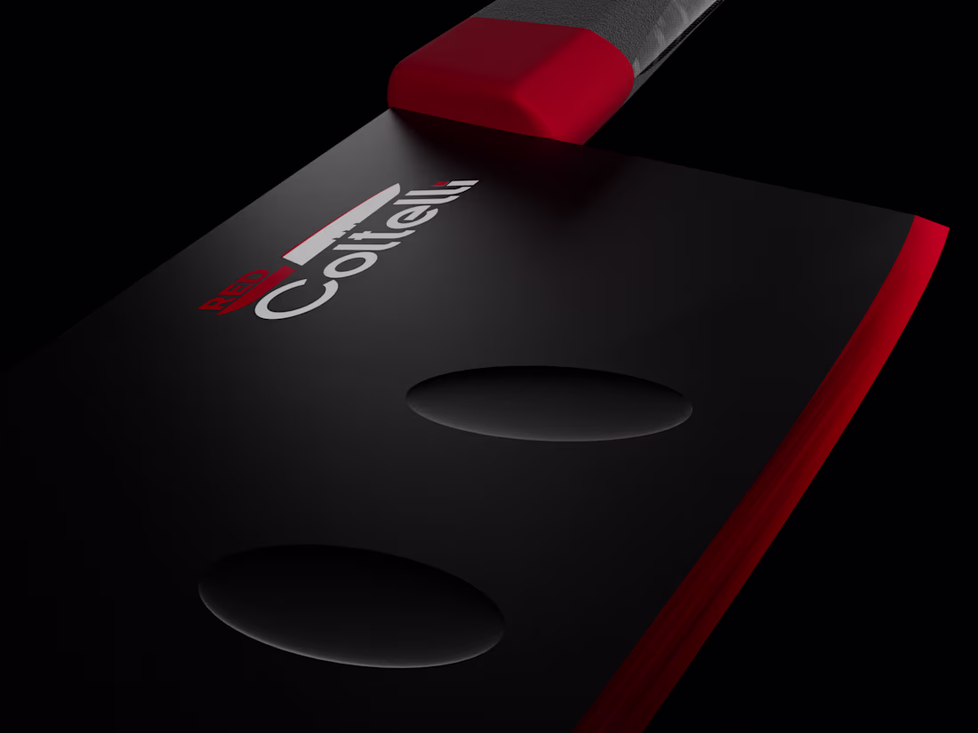 Cover image for Red Coltelli Branding + 3D Model + Product Packaging