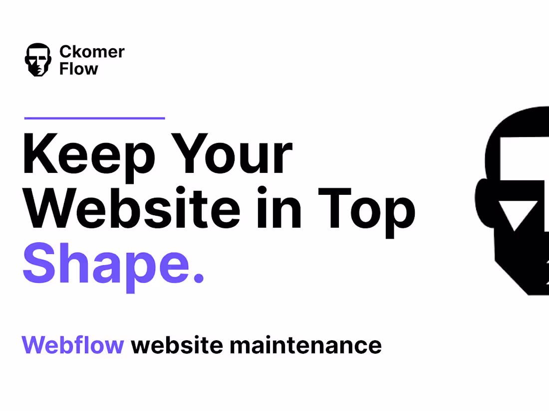 Cover image for Webflow website maintenance 