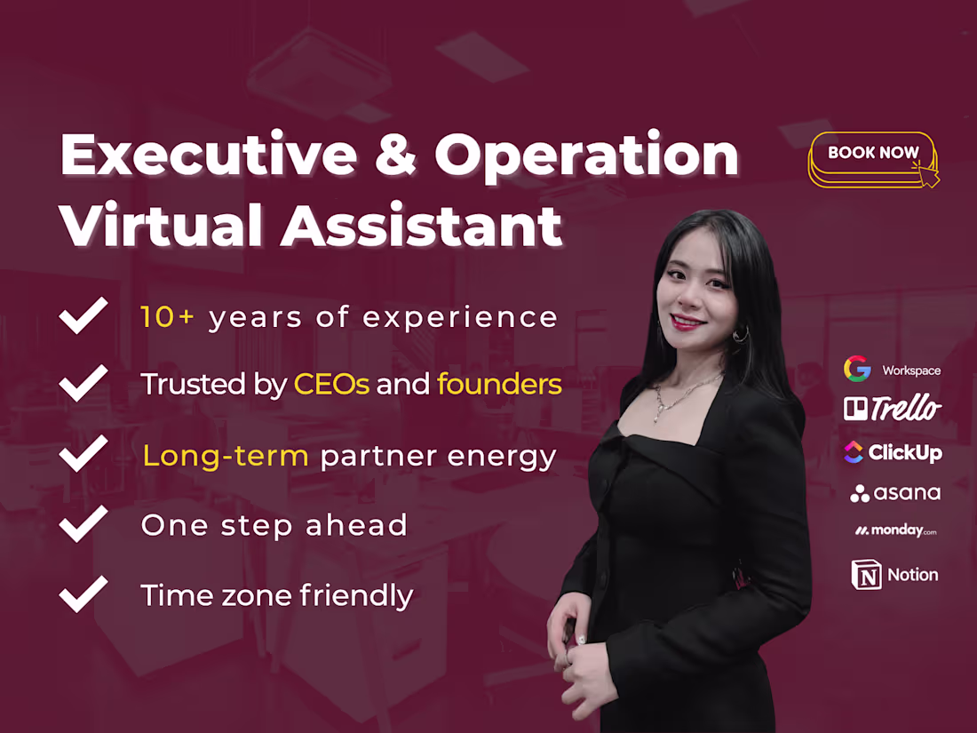 Cover image for Executive & Operation Virtual Assistant