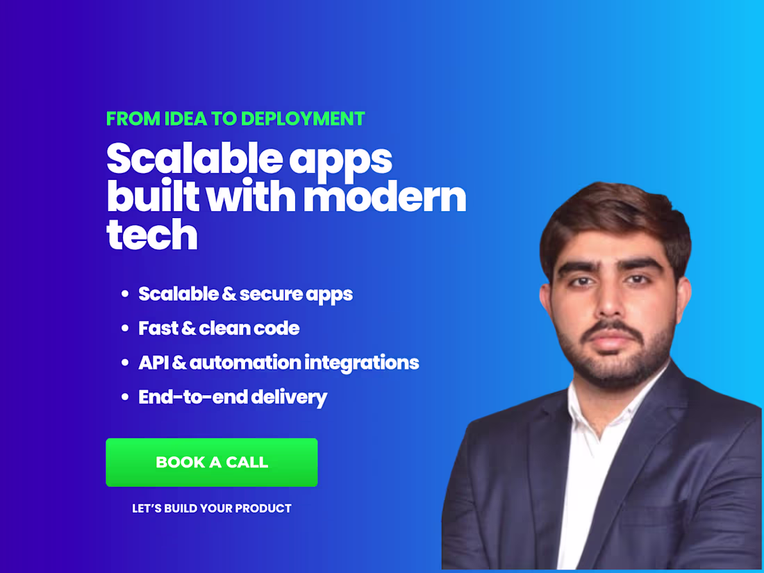 Cover image for Full-Stack Development | SaaS & API Expert