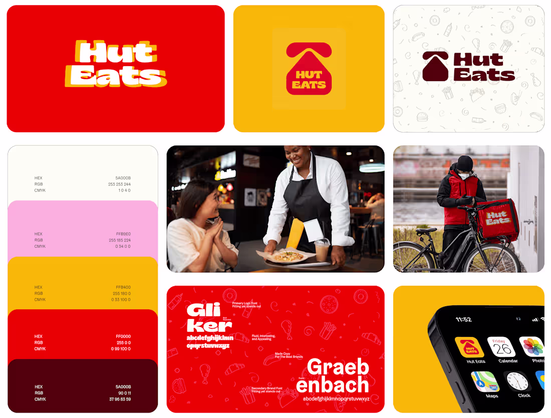 Cover image for Hut Eats Identity Design