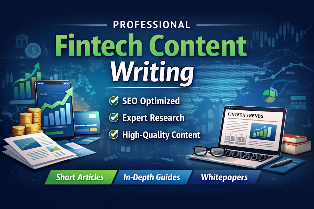 Cover image for I provide high-quality, research-driven fintech,