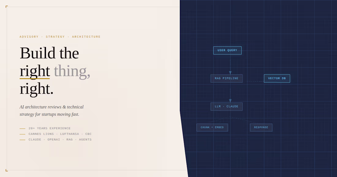 Cover image for AI Consulting & Architecture Review