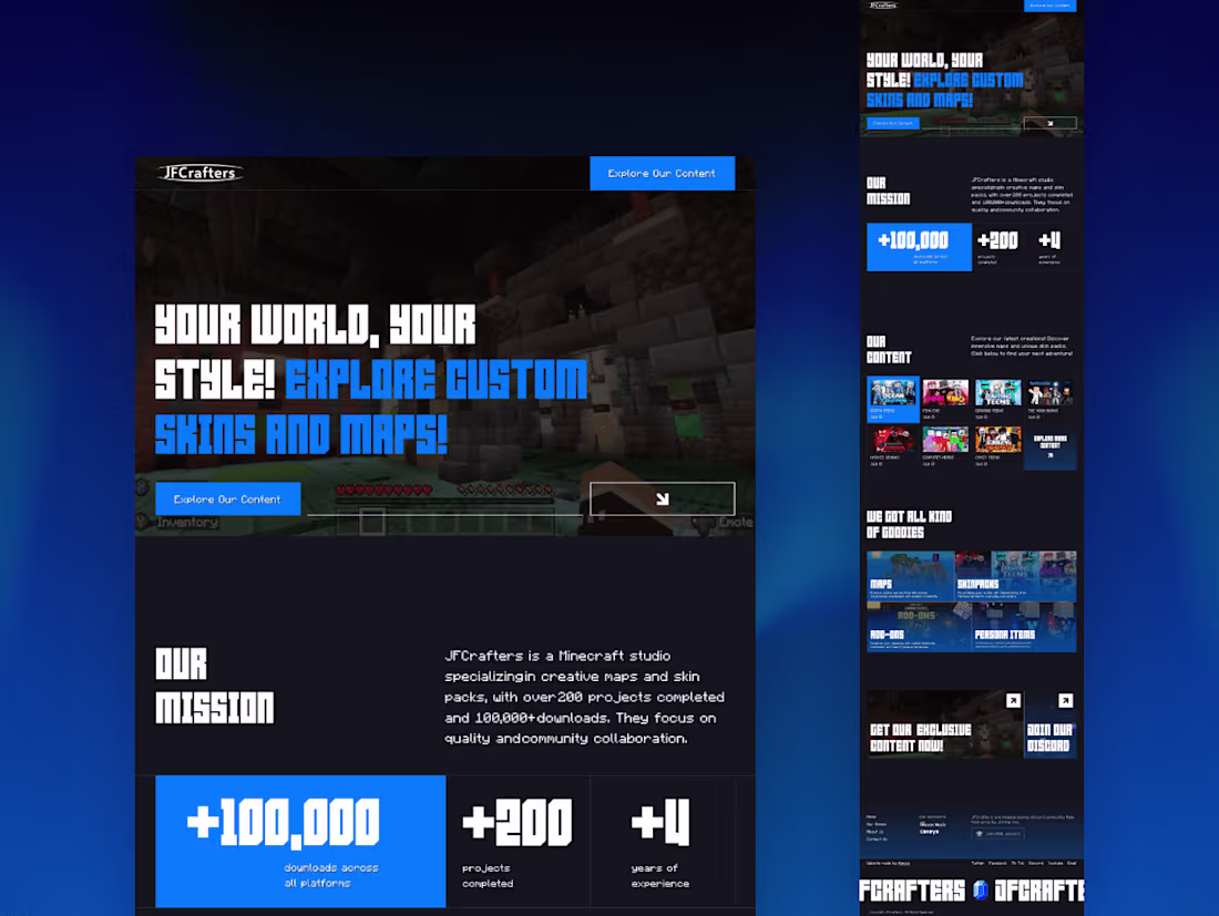 Cover image for JFCrafters • Creative design and Webflow development