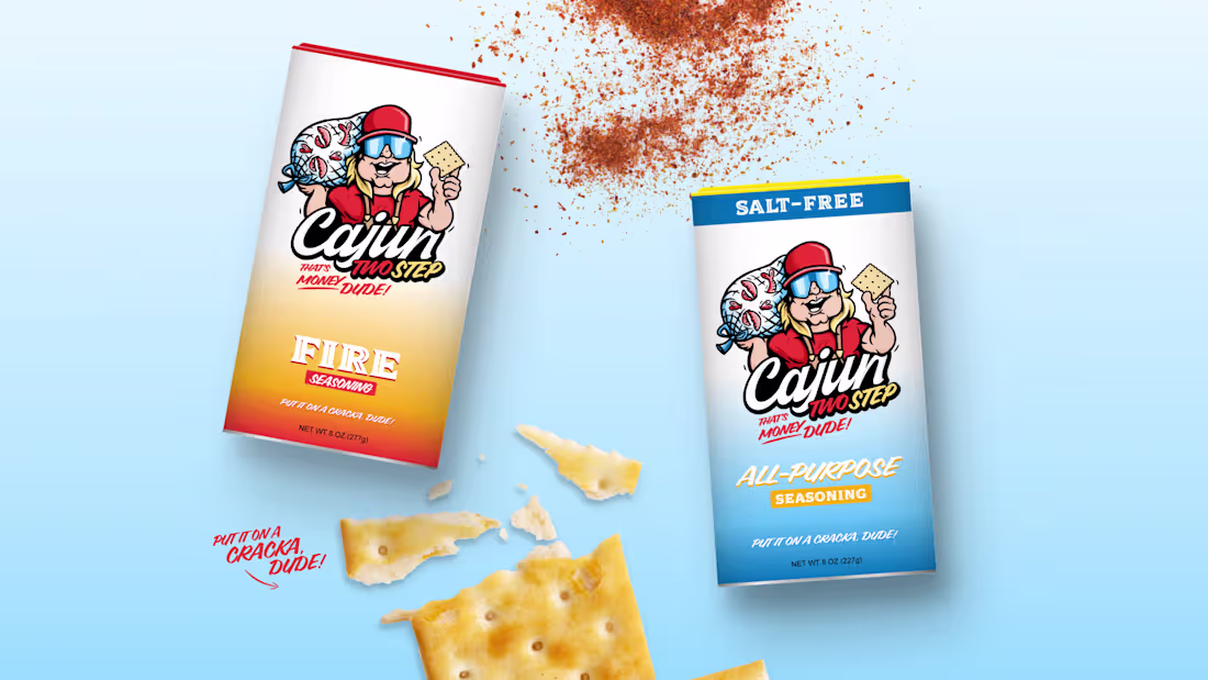 Cover image for Cajun Two Step Branding & Packaging