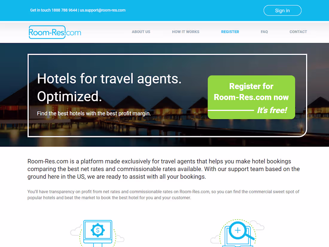 Cover image for Room-Res.com - Wholesale Hotel Bookings for Travel Agents