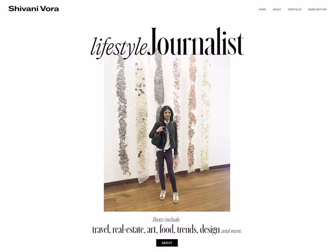 Cover image for Porfolio redesign for Shivani Vora