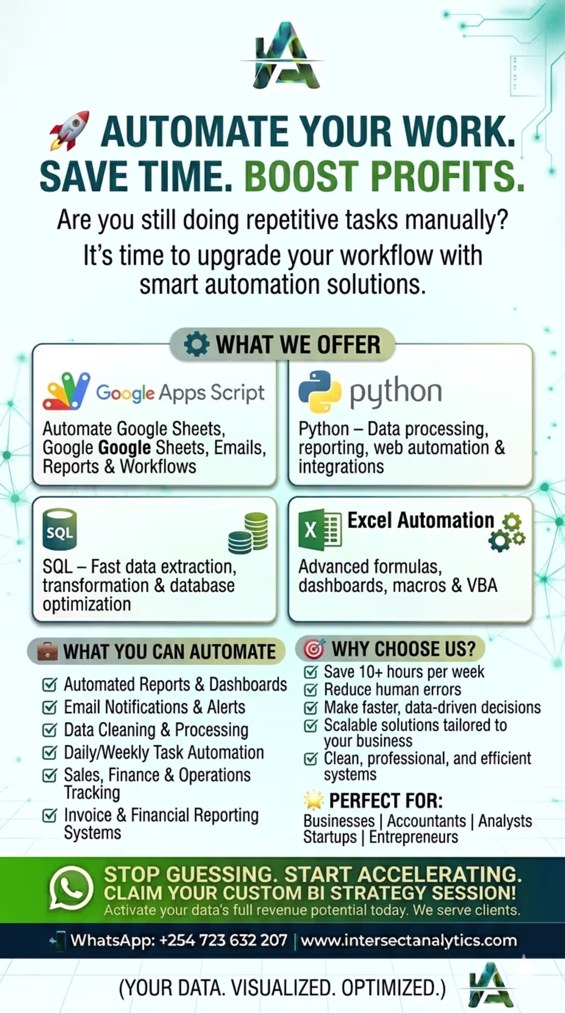 Cover image for 🚀 AUTOMATE YOUR WORK. SAVE