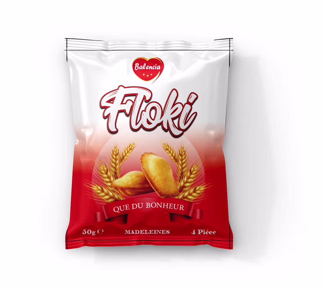 Cover image for Chips-Style Packaging Design for Mini Madeleines – 4 Pieces