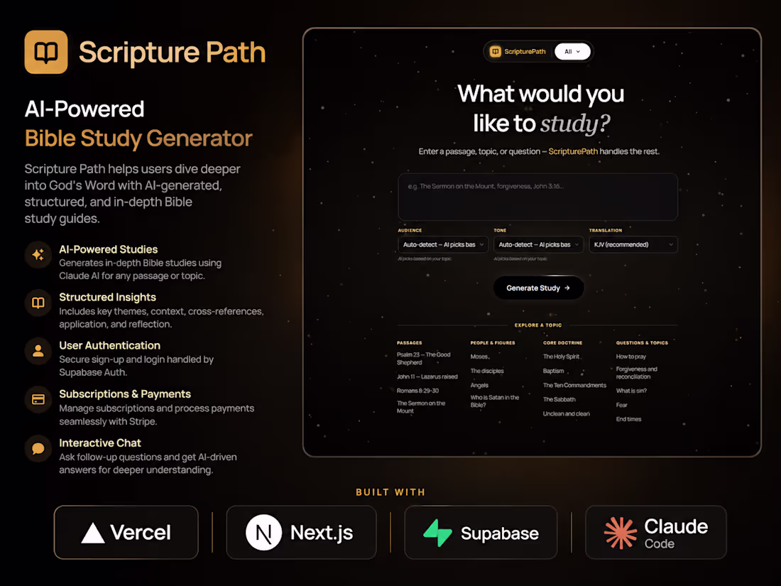 Cover image for AI Study Generation Web App (Phase 1 MVP)