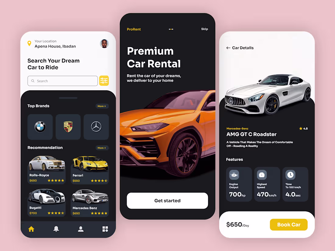 Cover image for Luxury Car Rental - Mobile App