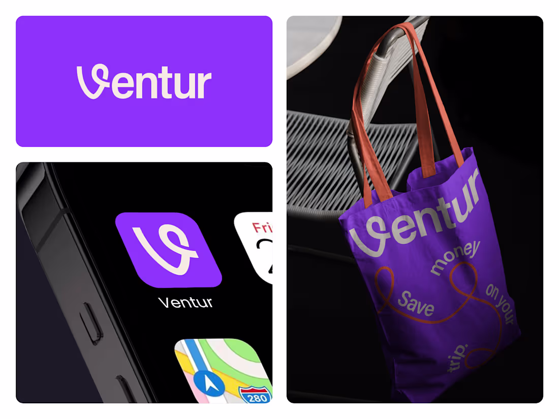 Cover image for Ventur • Branding for a Travel App