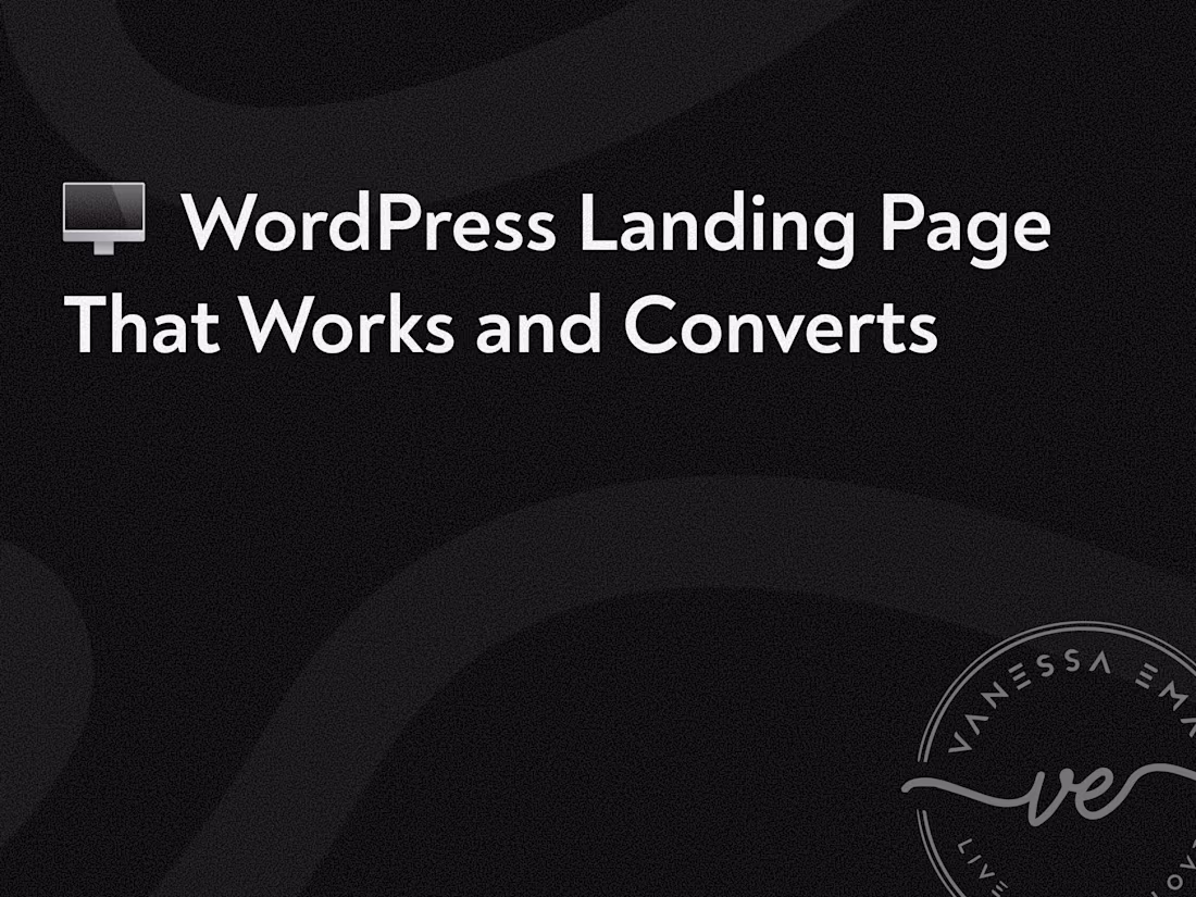 Cover image for WordPress Landing Page That Works 