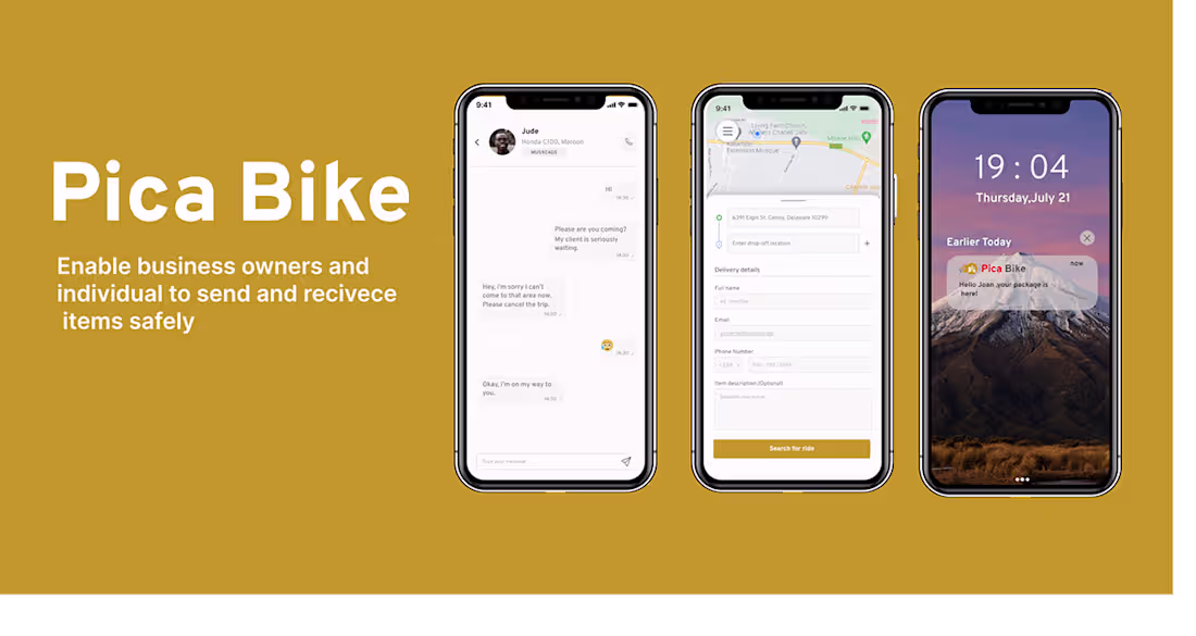 Cover image for PICKA BIKE APP DESIGN
