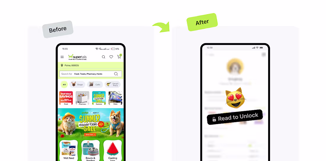 Cover image for Supertails UX Redesign for Enhanced Engagement