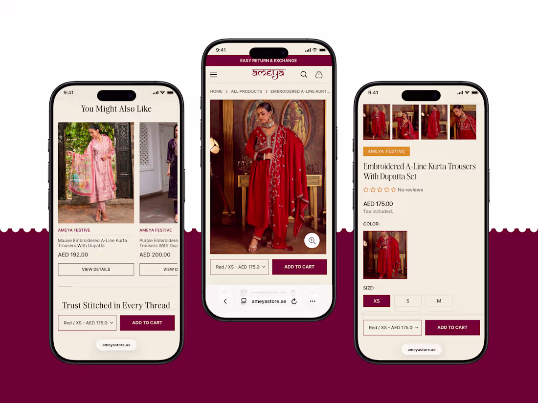 Cover image for Ameya responsive web design one brand, all devices, same pre...