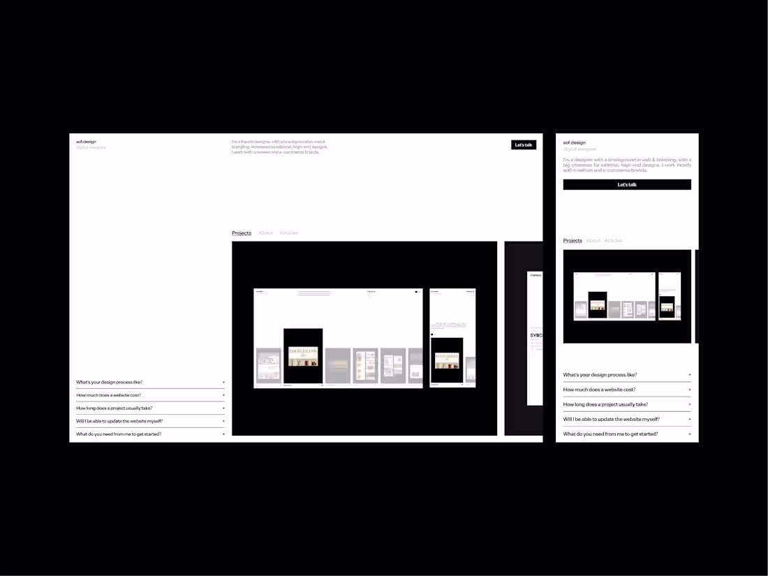 Cover image for Portfolio design concept #2