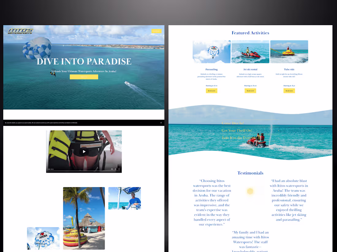 Cover image for Watersports Website 