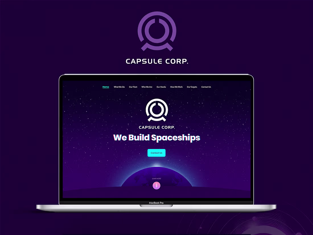 Cover image for Capsule Corp landing page
