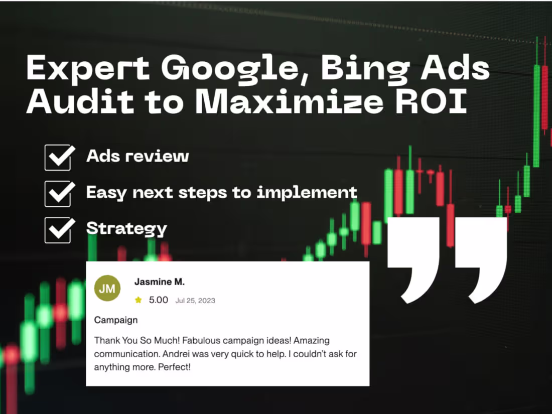 Cover image for Expert Google and Bing Ads Audit to Maximize ROI