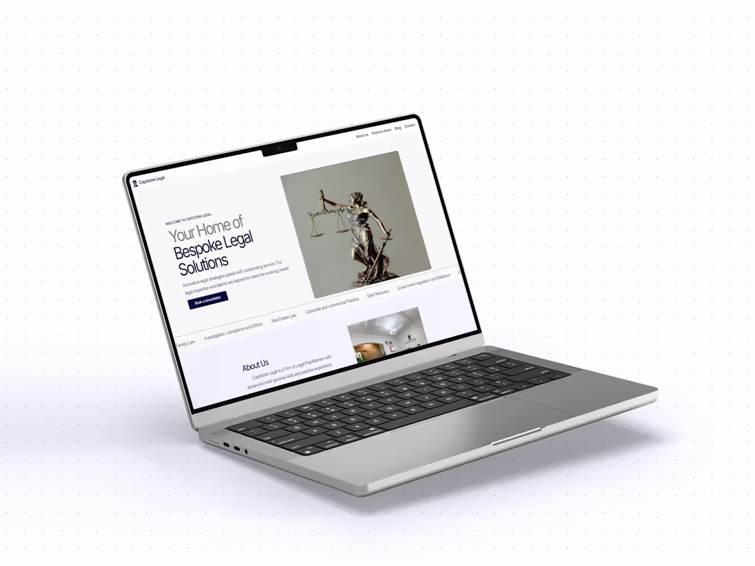 Cover image for Footers from Capstone Legal website