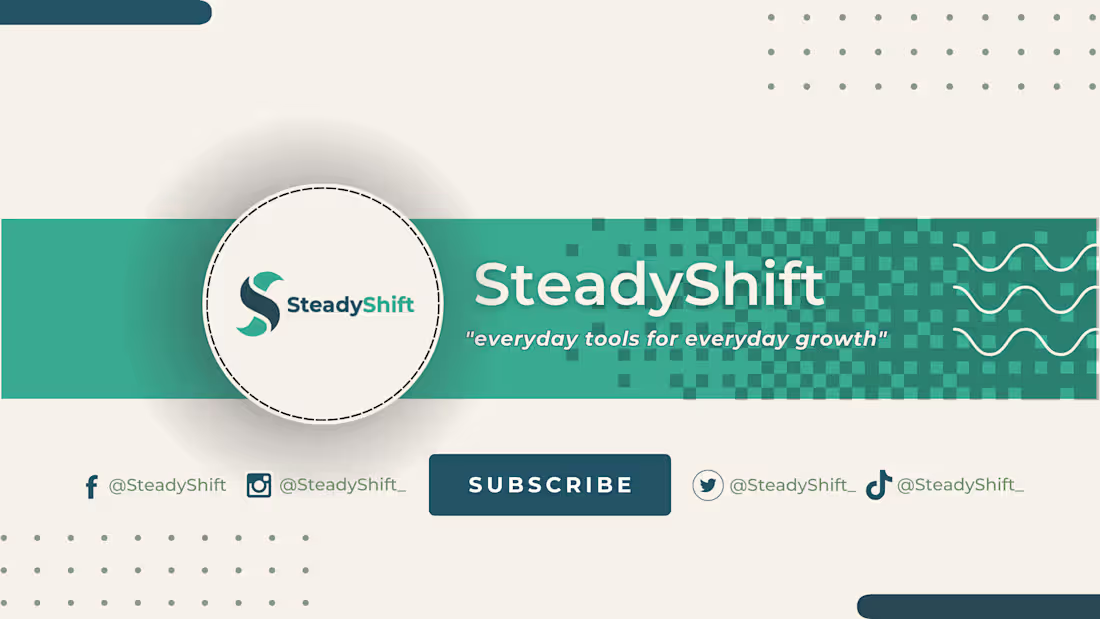 Cover image for Steadyshift Channel art