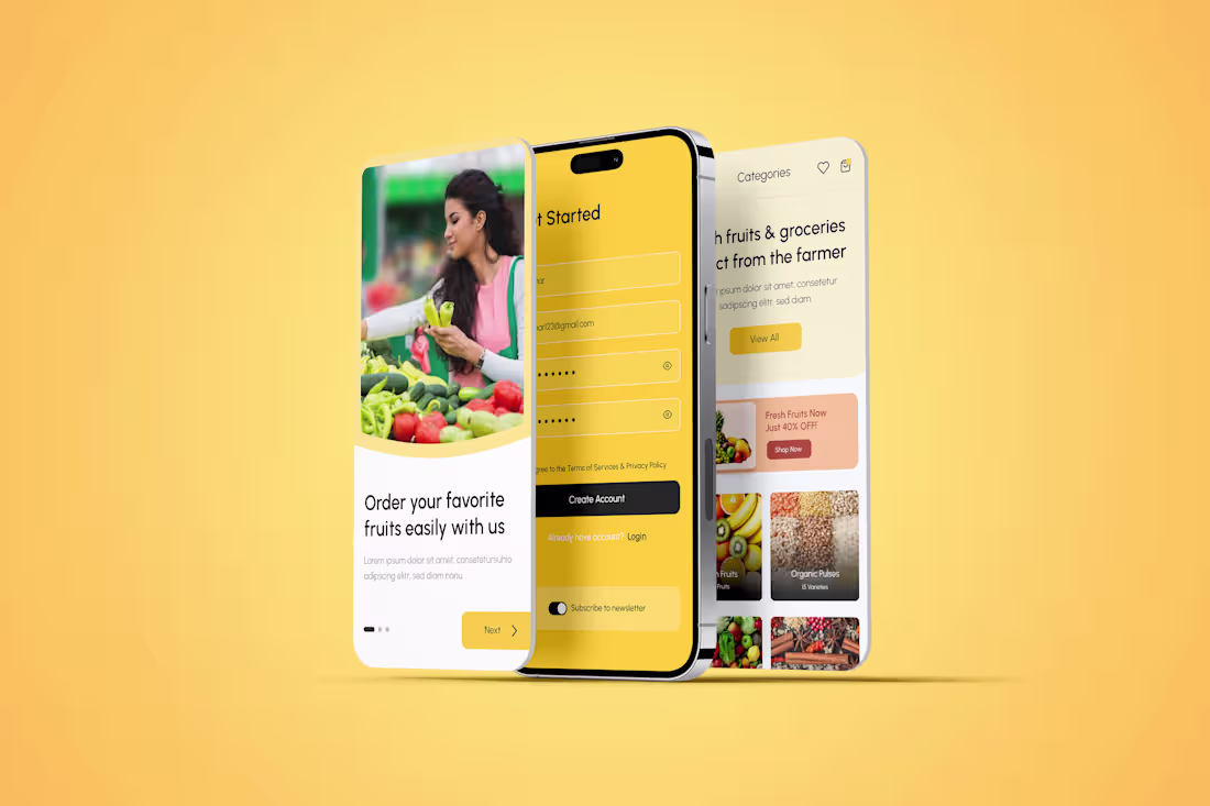 Cover image for eCommerce Mobile App UI