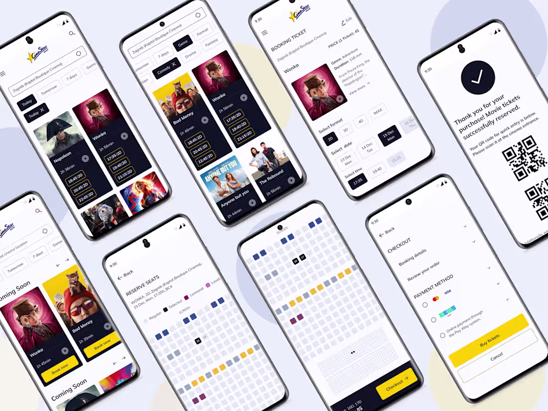 Cover image for Cinema ticket booking platform