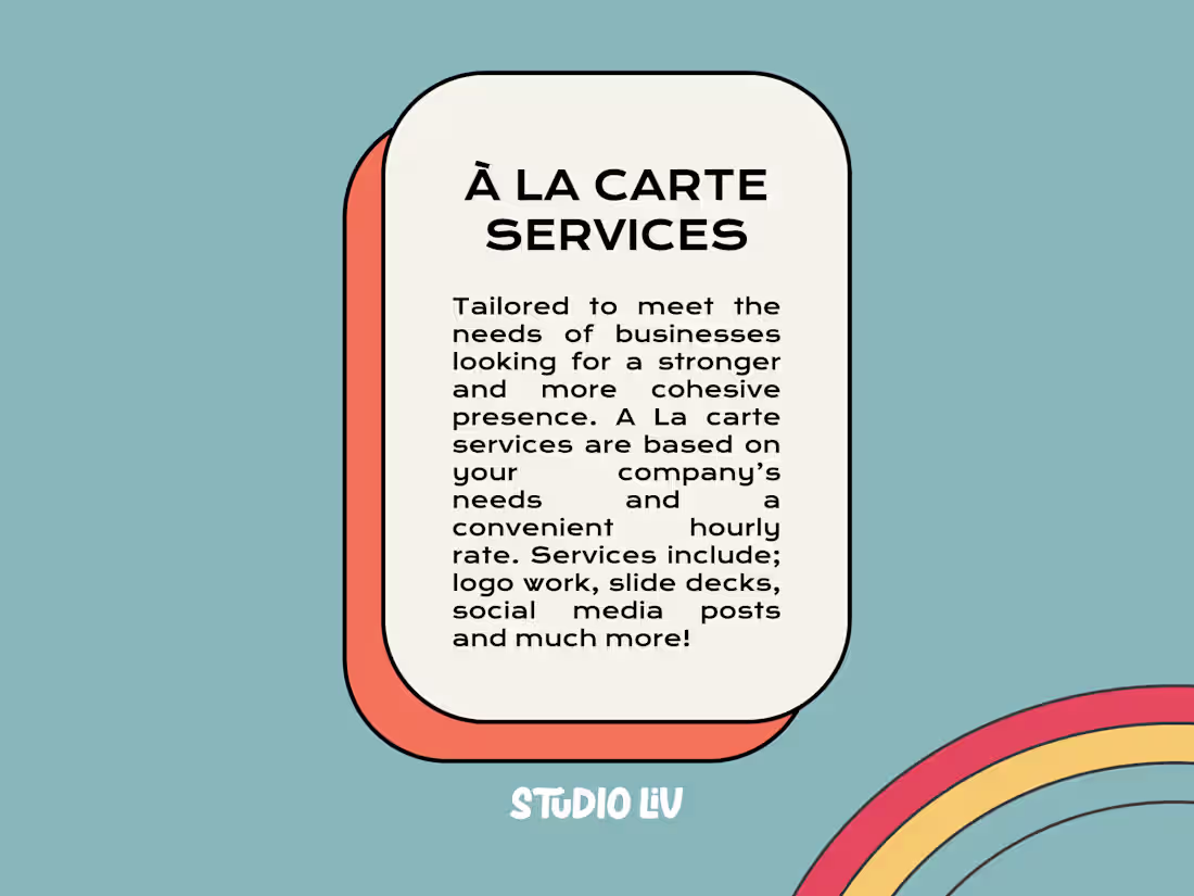 Cover image for A La Carte Services