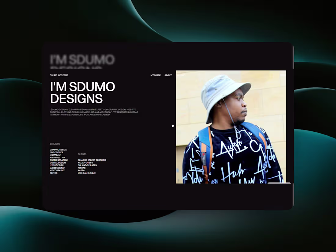 Cover image for SDUMO DESIGNS PORTFOLIO WEBSITE