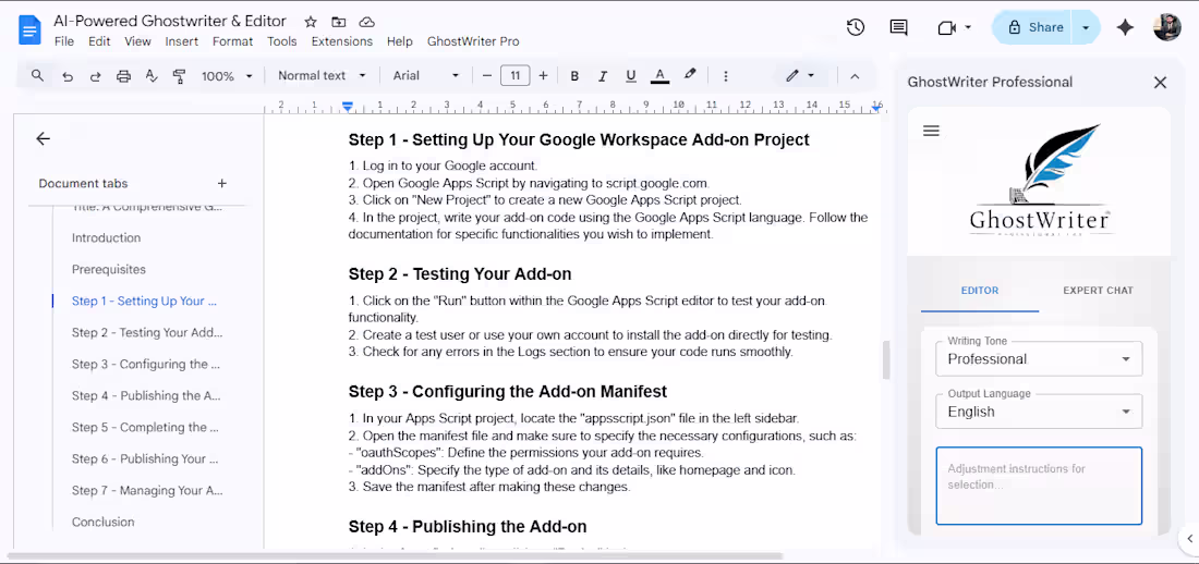 Cover image for GhostWriter Pro
GhostWriter Pro is an
