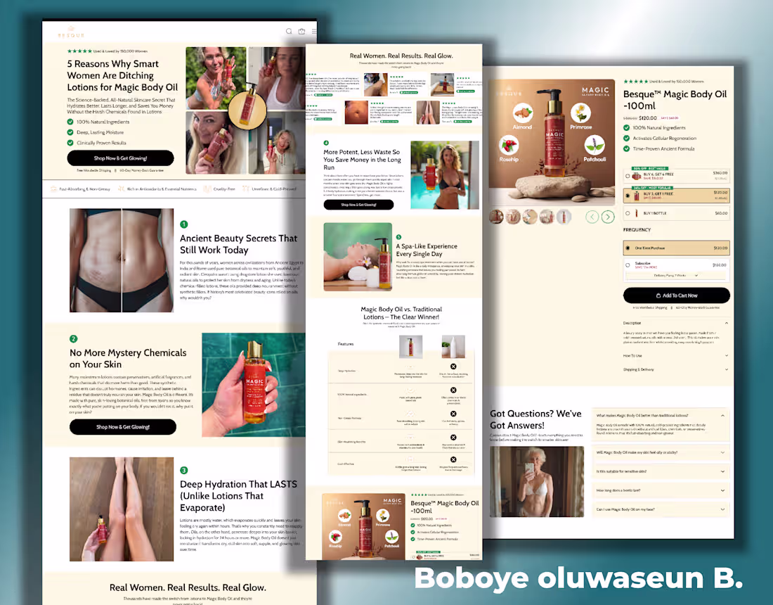Cover image for Magic Body Oil listicle Page Redesign