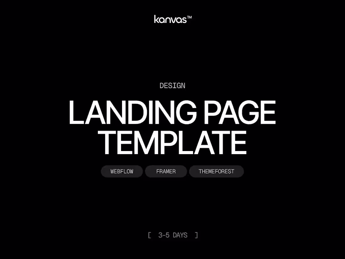 Cover image for Template Design (Landing Page)