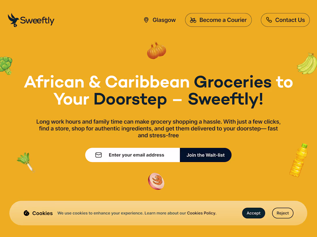 Cover image for Website and Mobile App of Sweeftly.